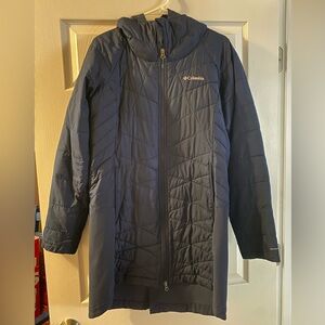 Columbia Omni-wick Navy long jacket